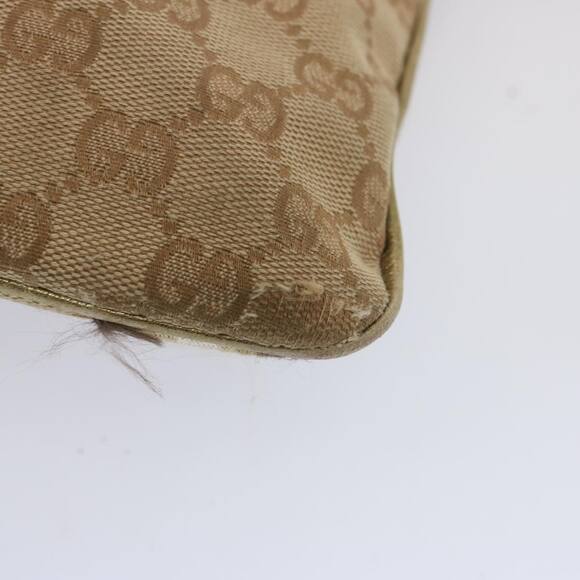 GUCCI GG Canvas Sherry Line Shoulder Bag Black Beige Brown - Picture 13 of 16